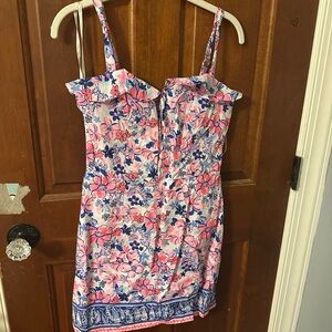 Lilly Pulitzer Pink and Blue Floral Jumpsuit